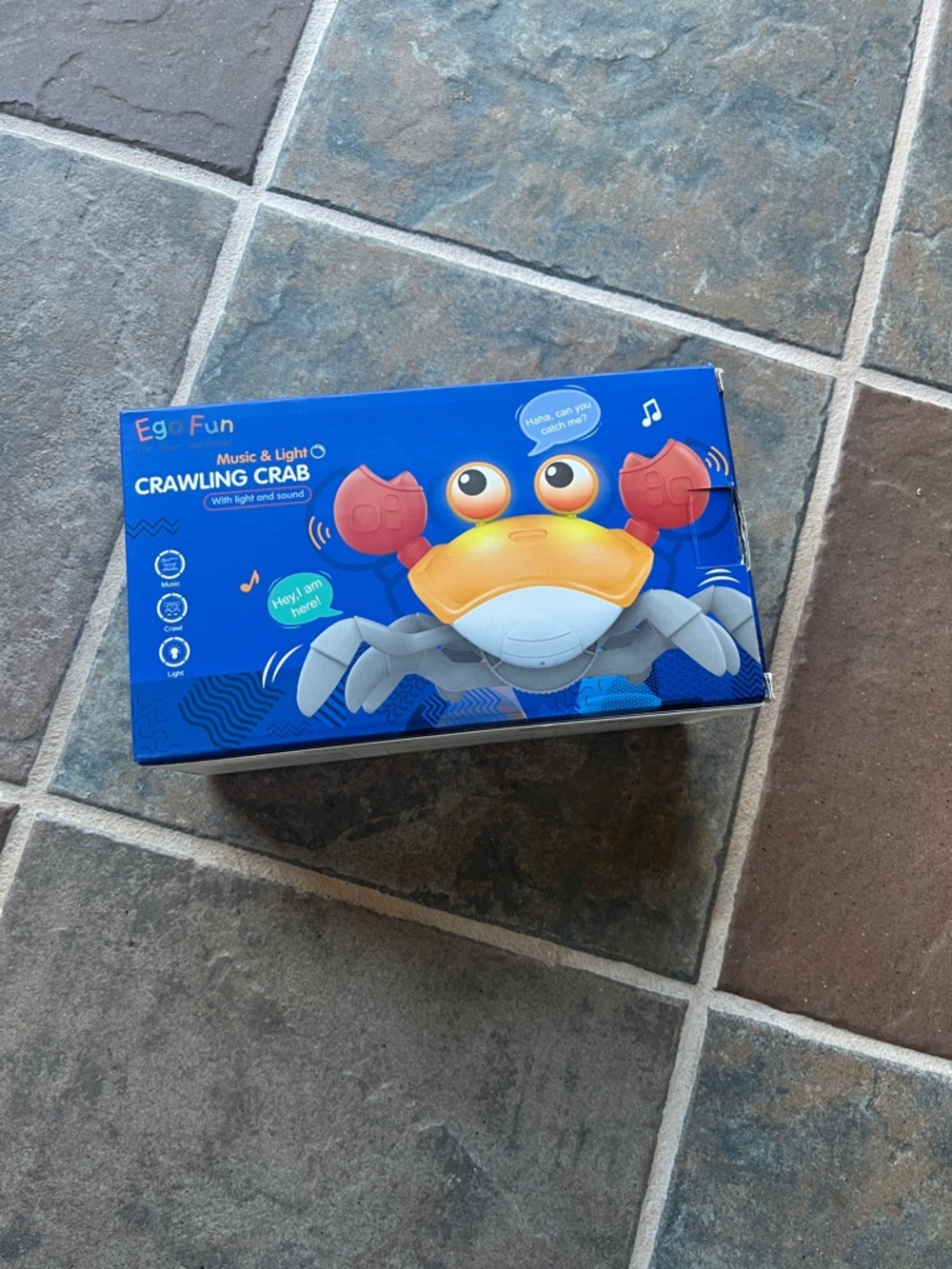 Ego Fun Music & Light Crawling Crab Toy - Blue Box new never used